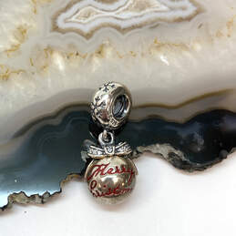 Designer Pandora S925 ALE Sterling Silver Snowflake CZ Stone Dangle Charm