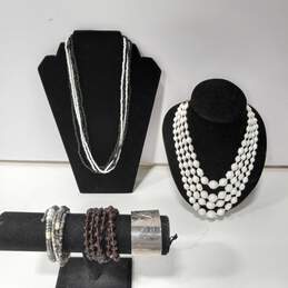 Bundle of Black and White Fashion Jewelry