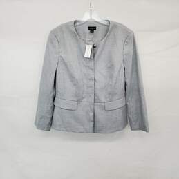 Ann Taylor Factory Gray Lined Jacket WM Size 8 NWT