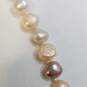 Sterling Silver Endless Knotted FW Pearl Necklace 151.7g image number 4