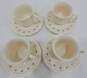 Skye McGhie Cream Lace Tea Cup and Saucer Sets For 4 image number 2