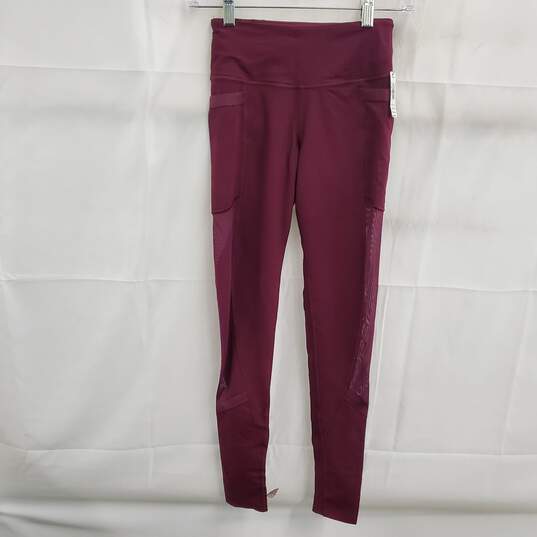Victoria Sport Women's Burgundy Total Knockout Tight Leggings Size XS NWT image number 2