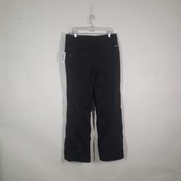 Womens Flat Front Zipped Pockets Straight Leg Snow Pants Size Large