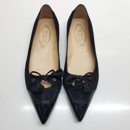 AUTHENTICATED WMNS TOD'S POINTED TOE FLATS SIZE 38.5 image number 5