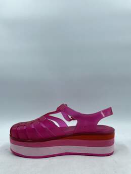 Melissa Pink Rubber Flatform Sandals W 6 alternative image