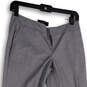 Womens Gray Slash Pockets Flat Front Straight Leg Dress Pants Size 00P image number 3
