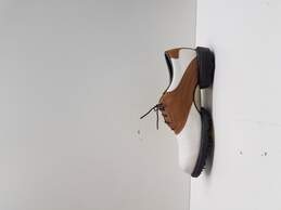 Footjoy Dryjoys Golf Shoes Size 9M Optiflex White Brown  53642 alternative image