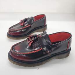 Dr. Martens Adrian Arcadia Cherry Red Leather Tassel Loafers Unisex Sz 4 M | 5 W