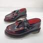 Dr. Martens Adrian Arcadia Cherry Red Leather Tassel Loafers Unisex Sz 4 M | 5 W image number 1