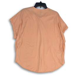 Sonoma Womens Pink Short Dolman Sleeve V-Neck Pullover T-Shirt Size 1X alternative image