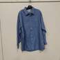 Gold Label Men's Blue Button-Up Size 17/35 NWT image number 1