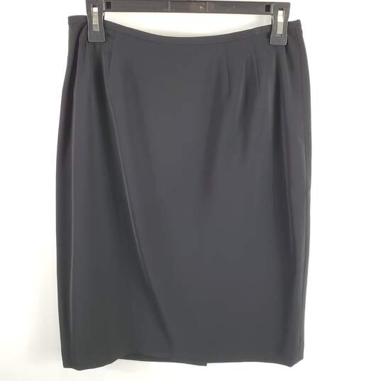 Kasper Women Black Midi Pencil Skirt Sz 6P image number 2