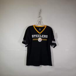 Boys Short Sleeve V-Neck Pittsburgh Steelers Football NFL T-Shirt Size XXL 18