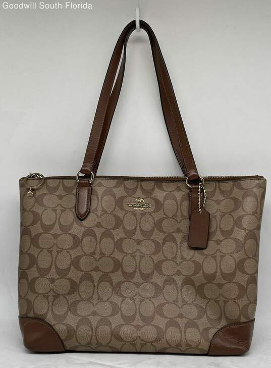 Coach Womens Brown Purse image number 1