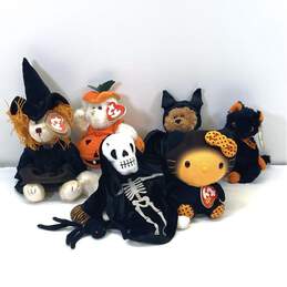 Assorted Ty Beanie Babies Halloween Bundle Lot Of 7