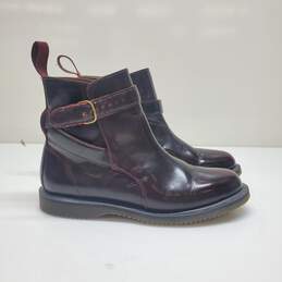 Dr. Martens Brown/Red Teresa Biker Boots Women's Size 8