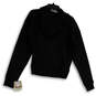 NWT Mens Black Long Sleeve Reverse Weave Pullover Hoodie Size Small image number 2