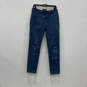 Mens Blue Flat Front Slash Pocket Straight Leg Ankle Pants Size 28/32 image number 1