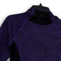 Womens Blue Long Sleeve Hooded Activewear Pullover T-Shirt Size Small image number 3