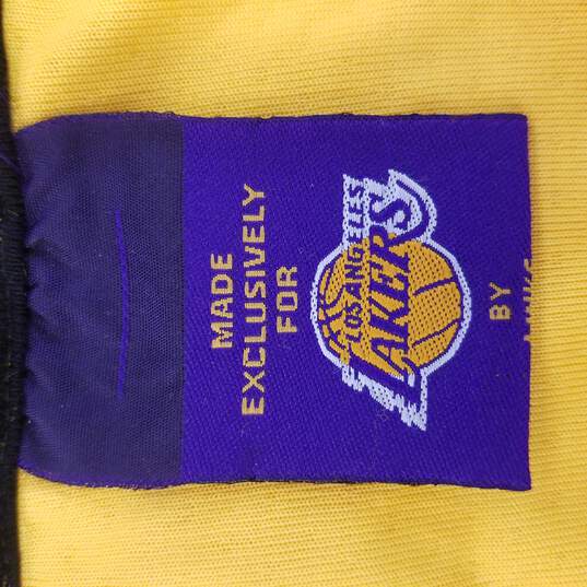 Lakers Men Yellow Purple Wish 19 Jersey XL image number 3