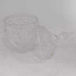 Vintage Royal Crystal Rock Glass Jar With Lid alternative image