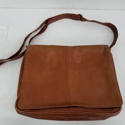 Osgoode Marley Brown Leather Messenger Bag