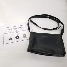 Marc Jacobs Black Pebbled Leather Crossbody Bag