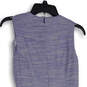 NWT Womens Blue Space Dye Sleeveless Back Zip Mini Dress Size Small image number 4