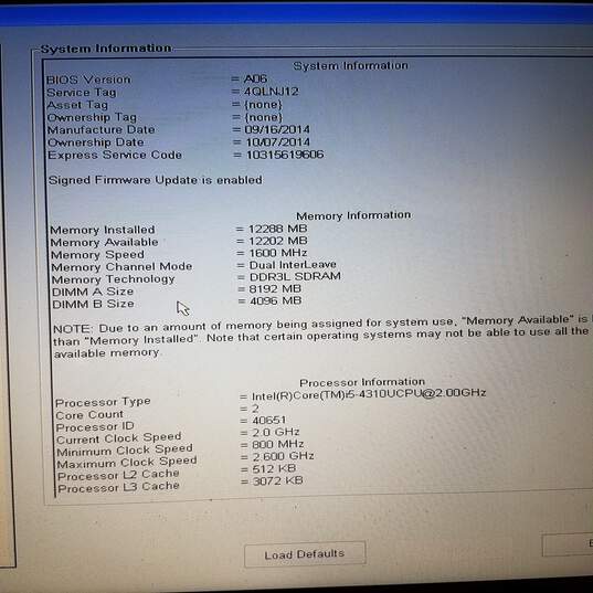 Dell Latitude E5440 Intel Core i5@2.0GHz Memory 12GB Screen 14 Inch image number 5