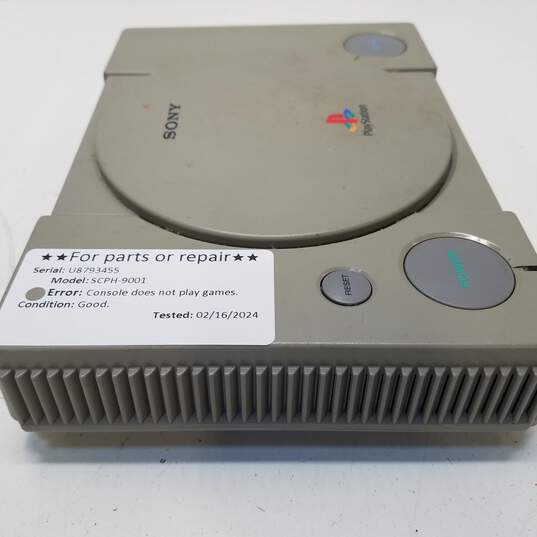 Sony Playstation SCPH-9001 console - gray >>FOR PARTS OR REPAIR<< image number 3