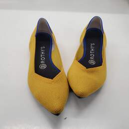 Rothy's Yellow Pointed Toe Flats Women's Size 7.5 alternative image