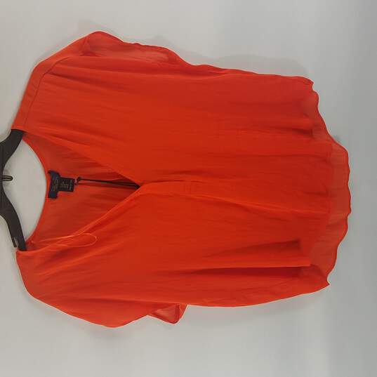 Rachel Roy Women Orange Blouse M image number 1