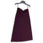 Womens Purple Strapless Sweetheart Neck Stretch Mini Dress Size Large image number 1