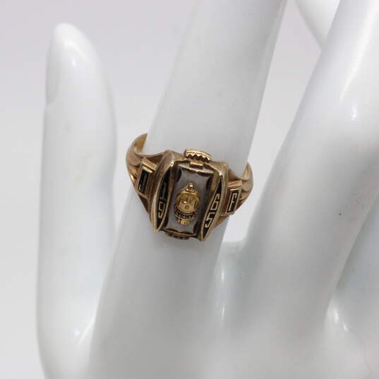 Vintage Jostens 10K Yellow Gold 1965 Class Ring Size 6.5 - 5.1g image number 2
