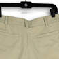 NWT Mens Tan Flat Front Slash Pockets Golf Chino Shorts Size 36 image number 4