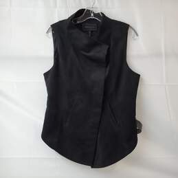 BCBGMaxazria Men's Black Button-Up Sleeveless Vest