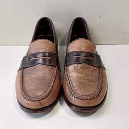 Men's Cole Haan Light & Dark Brown Slip On Dress Shoes Size 9M