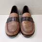 Men's Cole Haan Light & Dark Brown Slip On Dress Shoes Size 9M image number 1