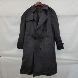 Defense Logistics Agency Garrison Collection Black Trench Coat Size 42R