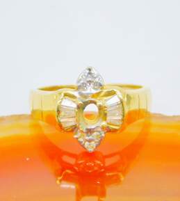 14K Yellow Gold 0.40 CTTW Diamond Ring Setting 4.5g