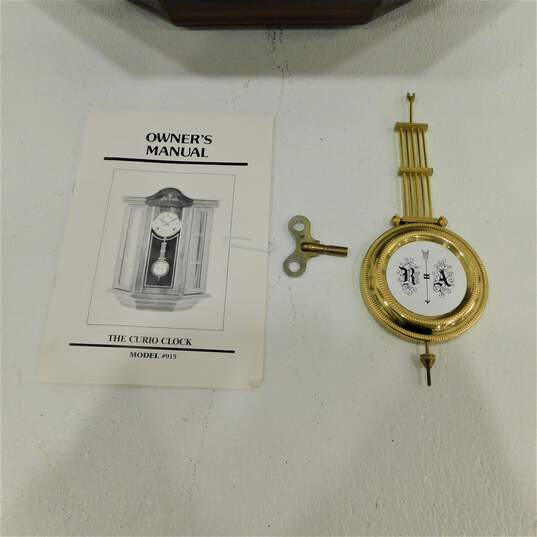 D & A Curio Model 915 Chime Wall Clock image number 2