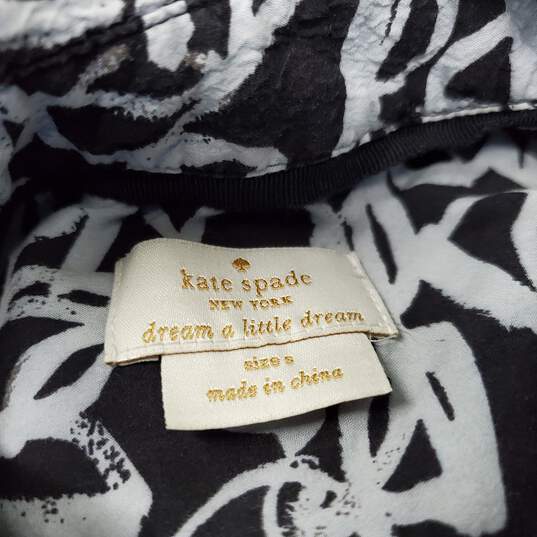 Kate Spade Women's Black & White Glasses Print Shirt Dress Size S image number 3