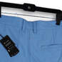 NWT Mens Blue Striped Flat Front Slash Pocket Chino Shorts Size 30 image number 4
