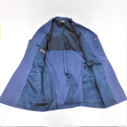 VTG US Air Force Men's Blue Tropical Wool Military Coat Size 37L image number 6