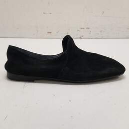 Aquatalia Revy Suede Loafers Black 7