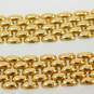 Elegant 14K Yellow Gold Chunky Fancy Link Chain Necklace 32.6g image number 4