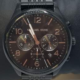 Michael Kors 41mm Case Black Stainless Steel Chronograph Men's Quartz Watch alternative image