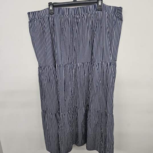 Lane Bryant Blue & White Striped Skirt image number 2