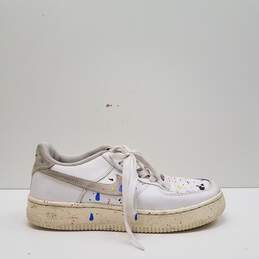 Nike Air Force 1 Low LV8 3 White Paint Splatter (GS) Casual Shoes Size 5.5Y Women's Size 7