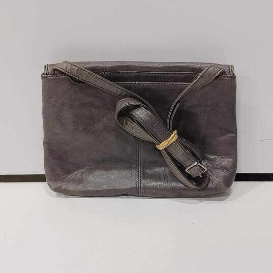 HOBO Women's Gray Leather Crossbody Bag image number 2